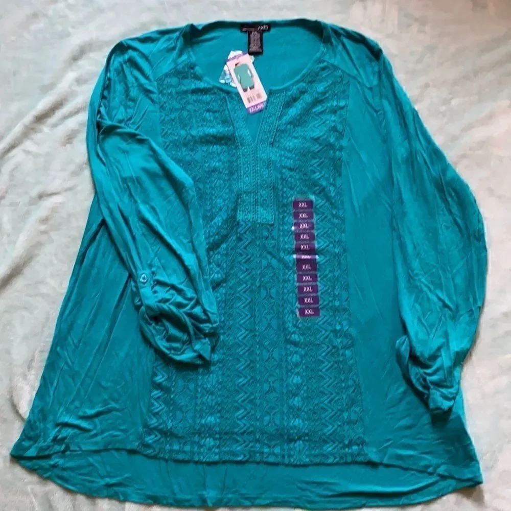 Stretchy knit long sleeve top